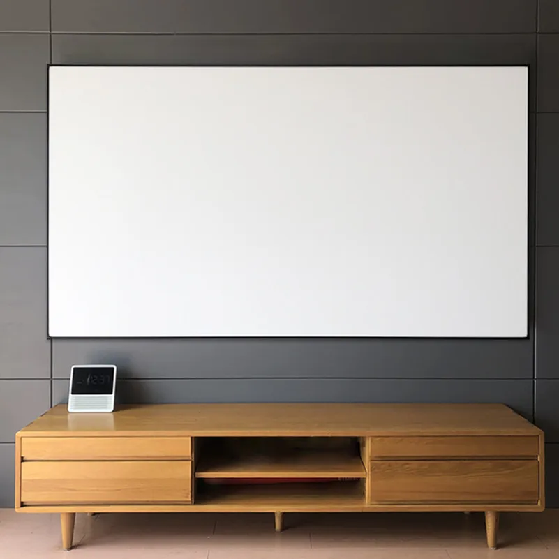 Кинопроектор Mivision 100, 120, 150, 180, 200, 250, 16:9, с белой тканевой фиксированной рамкой