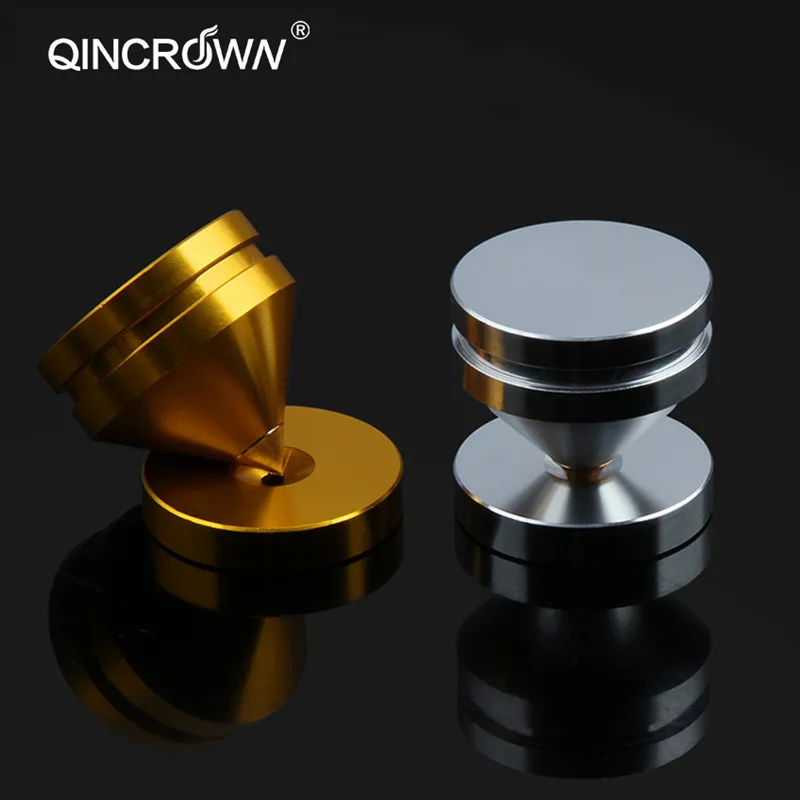 

Hi-End Amplifier Aluminum Alloy Audio Foot Solid Core Metal Sharp Cone Pure Copper Shockproof Non-Slip Speaker Spike Feet Pad