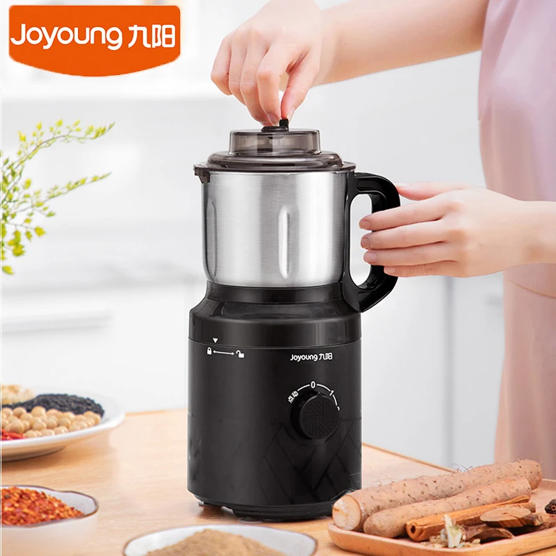 Joyoung Kitchen Electric Grinder 300W Mini Salt Pepper Grinder Powerful Spice Nuts Seeds Coffee Bean Powder Grinding Machine