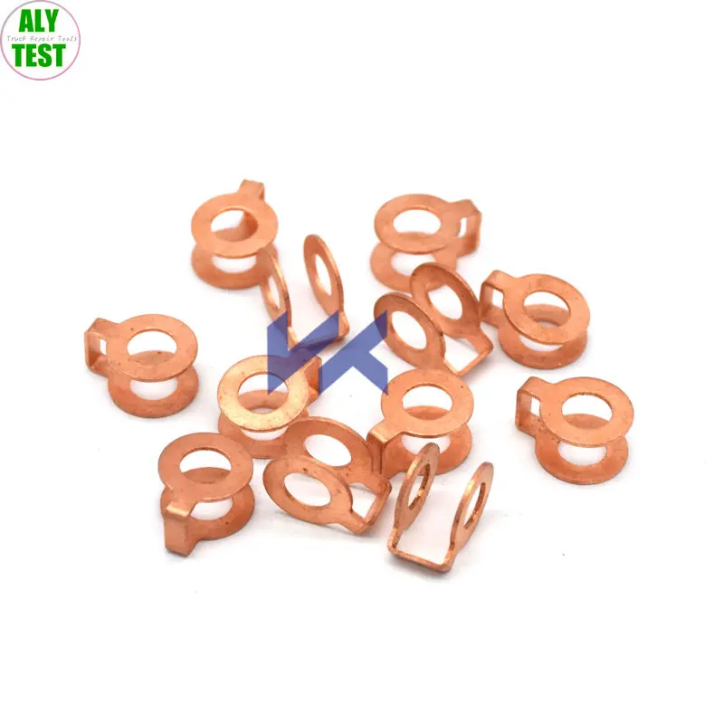 

ALYTEST 100PCS Common Rail Diesel Injector Repair Kits Copper Washer 90430-T0012 Seal Gaskets