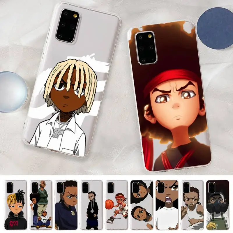 

The Boondocks Phone Case for Samsung A51 A52 A71 A12 for Redmi 7 9 9A for Huawei Honor8X 10i Clear Case