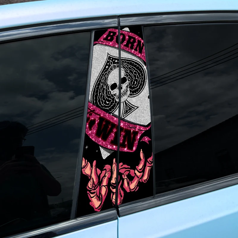 Крутые автомобильные наклейки в виде покера 1 шт./2 шт. водонепроницаемые