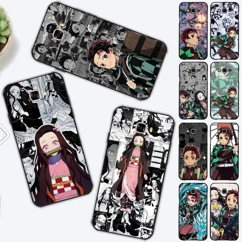 

Cute Japan Demon Slayer Anime Kimetsu No Yaiba Phone Case for Samsung J 2 3 4 5 6 7 8 prime plus 2018 2017 2016 core