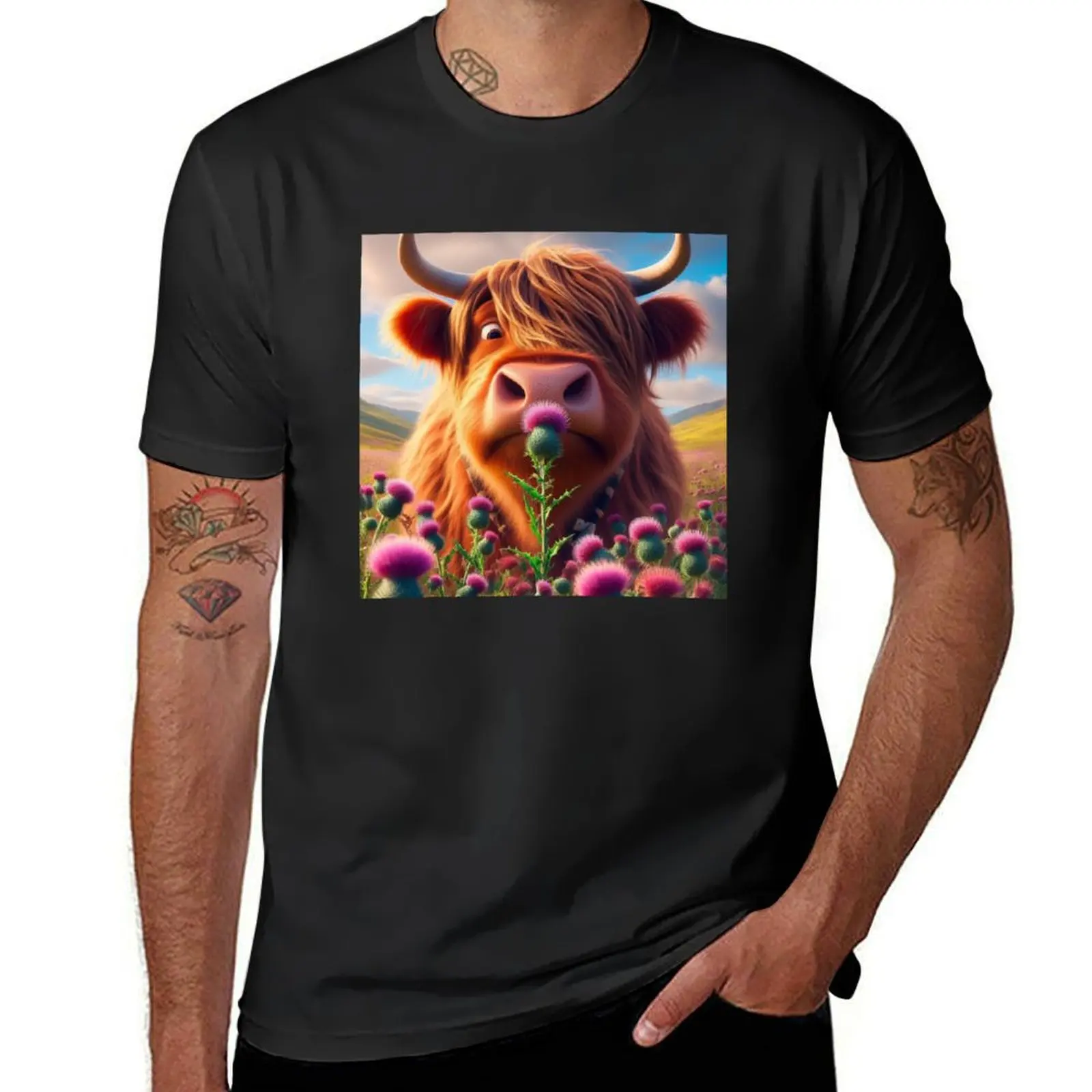 Highland cow and scottish для мальчика потрясающая мужская одежда