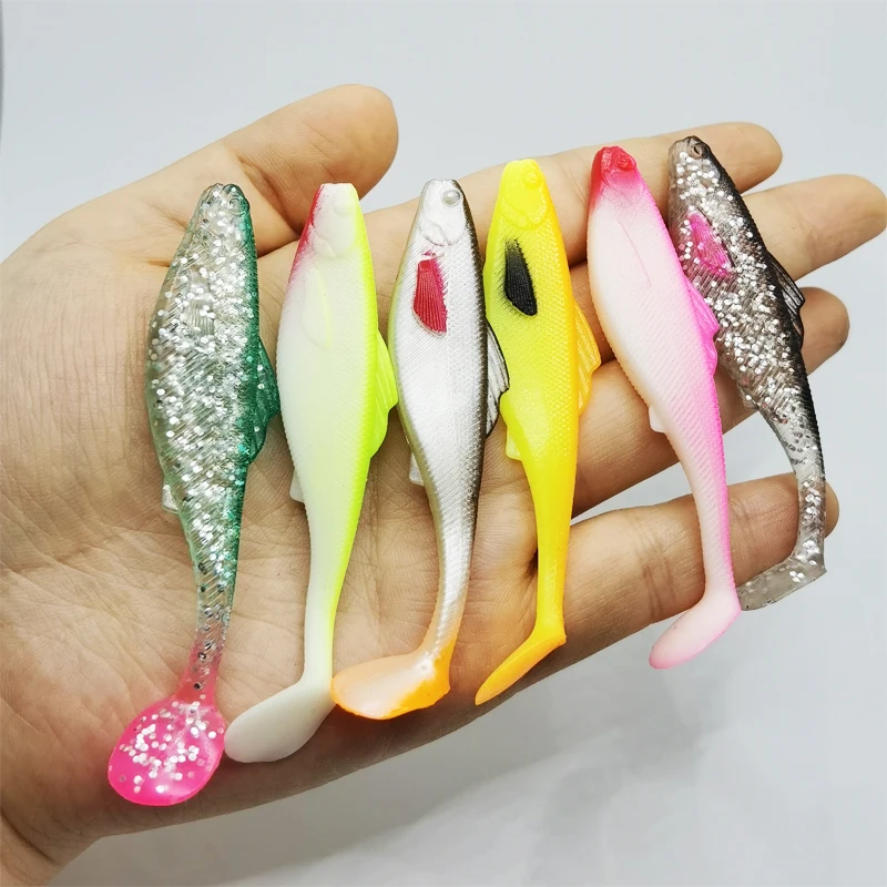 

6 шт., мягкие рыболовные приманки, 7 см/3,6 г