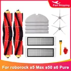 Чистые детали для XiaoMi 1 1 s Roborock S5Max S50 S51 S6, HEPA фильтр, боковая основная щетка, Швабра, ткань, Аксессуары для пылесосов