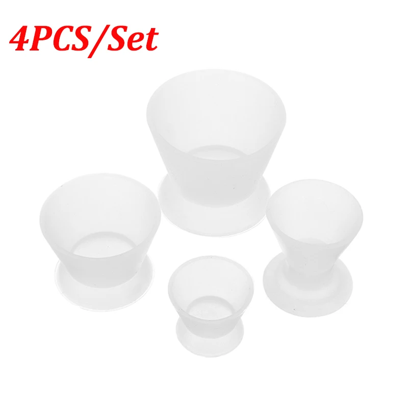 

4pcs Teeth Whitening laboratory Dentist Materials Silicone Mixing Bowl Use Dappen Dishes Dental Tools Odontologia