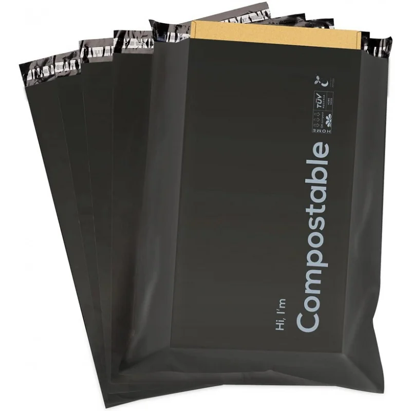 

Custom Custom Black Self Sealing Poly Courier Mailing Mailer Packing Shipping Bags for Biodegradable Clothing Logistics Packagi