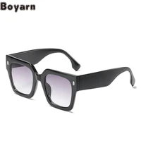 boyarn new ins rivet big frame sunglasses oversized square steampunk sun glasses luxury brand uv400 eyewear shades gafas de sol