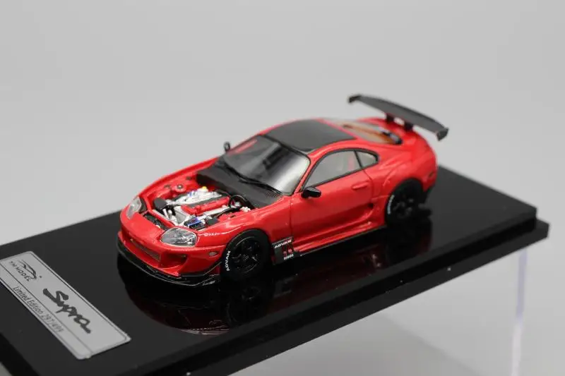 

YM Model 1:64 For Toyota Supra JZA80 A80 Modified Version Limited Edition Resin Metal Static Car Model Toy Gift