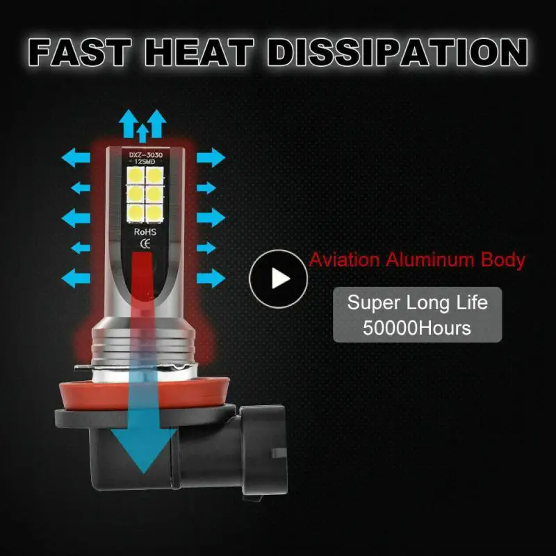 

Longer Service Life Car Headlights The Quality Is Also Very High Led Fog Lights Featured Bulb Beam Kit Excellent Heat Resistance