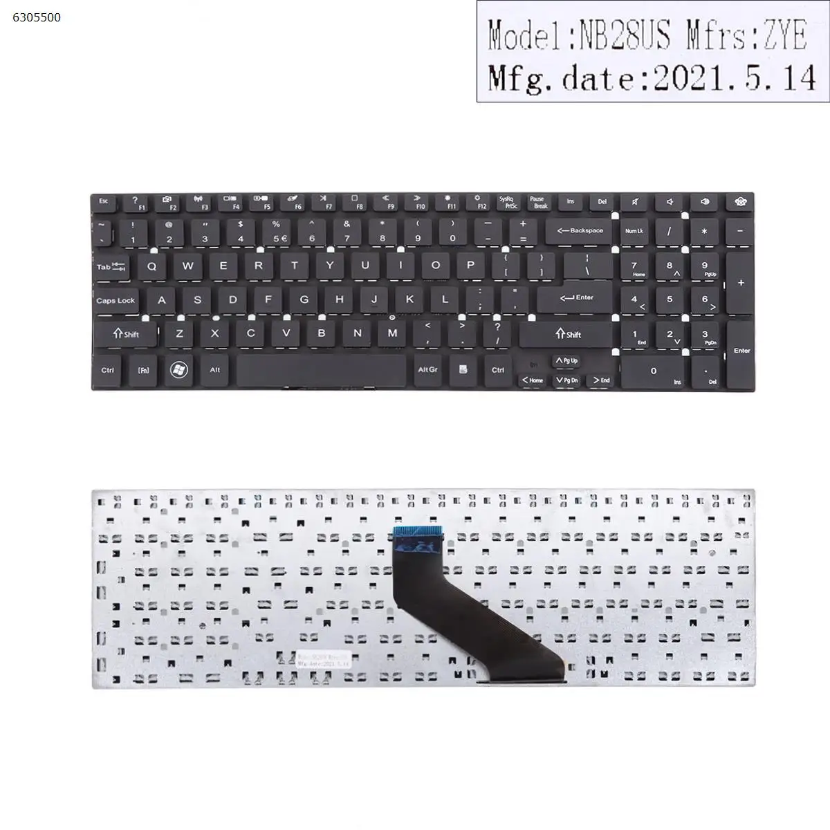 US Laptop Keyboard for GATEWAY NV52L NV55S NV56R NV57H NV75S NV76R NV77H P5WS0 TS13SB TS44HR TS44SB TS45HR LS44HR LS44SB BLACK