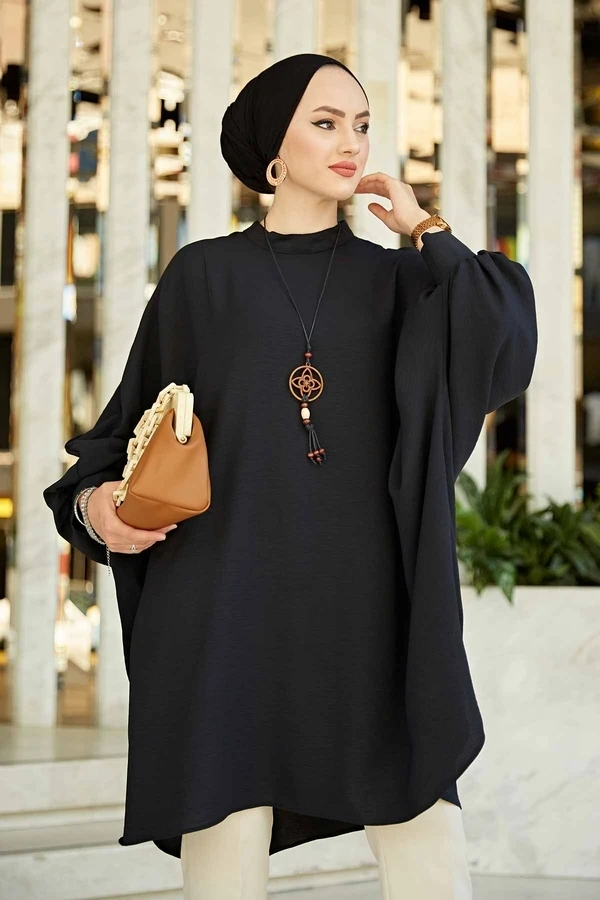 Ladies Bat Sleeve Aerobin Tunic Summer Spring 2021 ladies muslim clothes shirt for woman blouse casual long sleeve