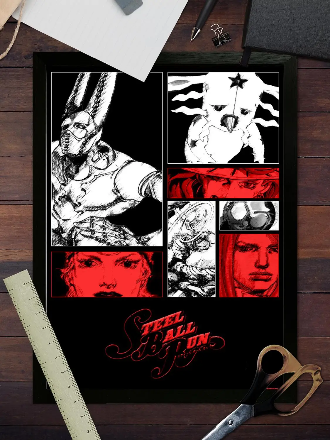 Jojo Steel Ball Run Печать на холсте