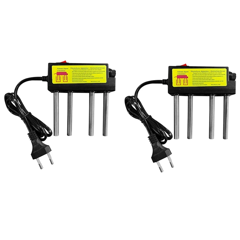 

2X Water Electrolyser Test Electrolysis Device Water Tools Water Impurities Monitor Water Quality Tester EU Plug