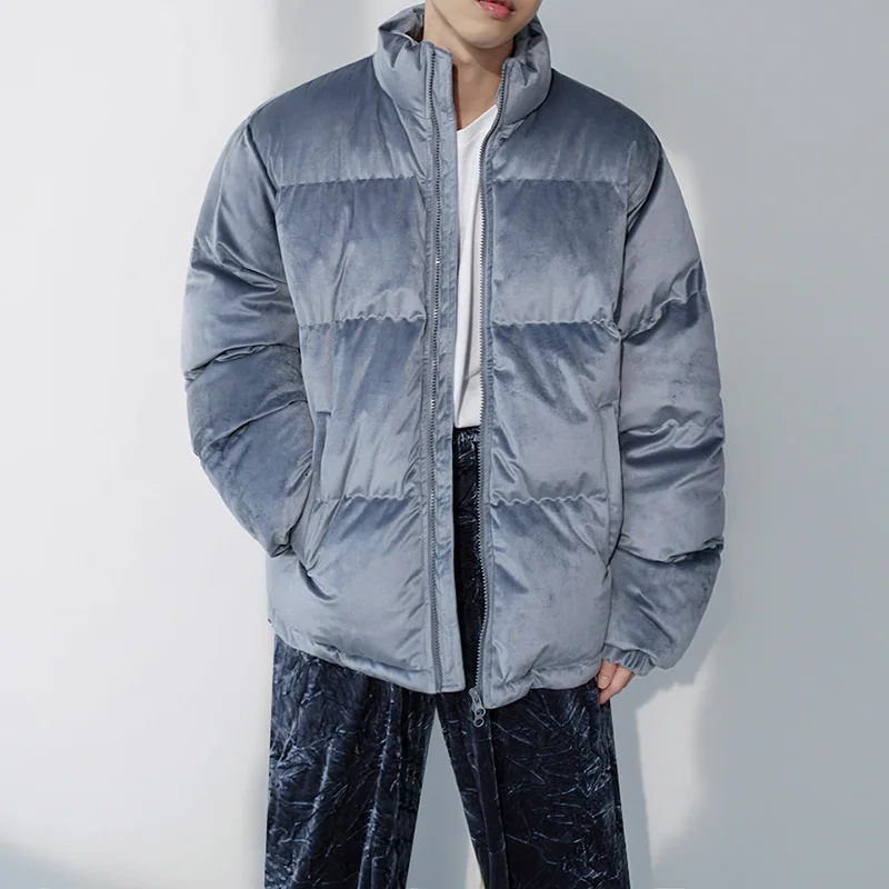 Cotton Coat Men's Winter Korean Version Loose High-grade Feeling Thickened Bread Coat Collar Cotton-padded Jacket