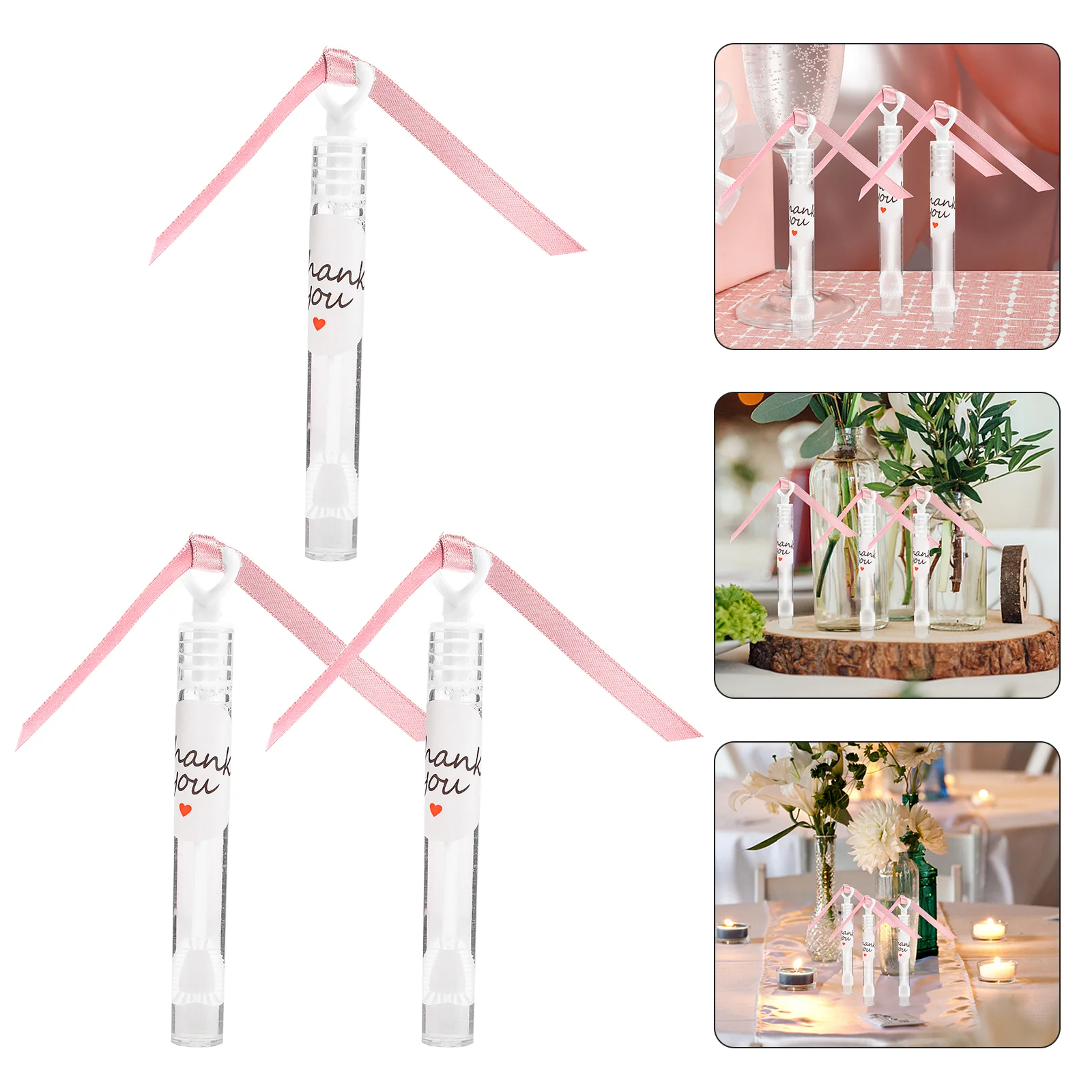 

3 Pcs Bubble Stick Heart Wands Kids Playset Outdoor Bubbles Wedding Summer Toys Valentine Party Favors Foam Bat