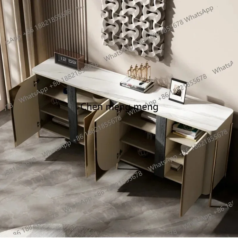 Фото RR Nordic Wooden Shoe Cabinet Modern Italian Style Hallway Living Room Shoe Rack Space Saving Luxury Pojemnik Na Buty Furniture №3