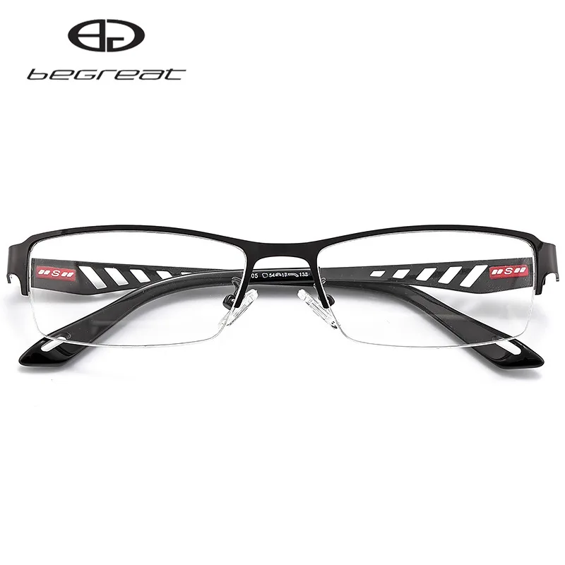 

BEGREAT Myopia Glasses Men and Women Half-frame Espejuelos Gafas De Lectura Mujer Glasses Women Eyeglass Discoloration
