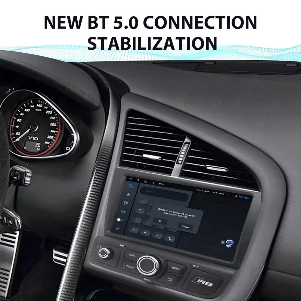Фото Экран с Android 13 для Audi R8 Spyder V8 V10, CarPlay, GPS-навигация, автомобильная стереосистема, мультимедийный проигрыватель, автомагнитола, музыкальный плеер. №5