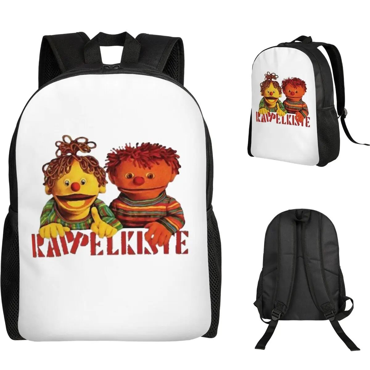 Фото Рюкзак Ratz Und Rube Rappelkiste для студентов, школьный рюкзак, походный рюкзак для путешествий, модная сумка для книг, сумка через плечо для мужчин и женщин №1