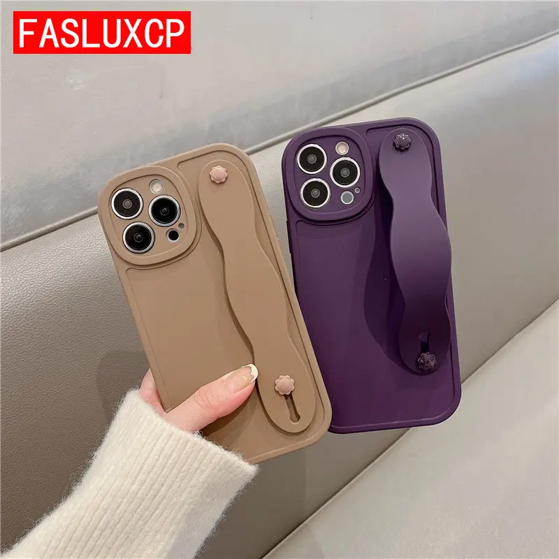 

Solid Color Lens Protective Phone Holder Case for Huawei P40 Lite P50 P30 P20 Mate 20 Pro Nova 5T Honor 70 50 60 20 9X Soft Capa
