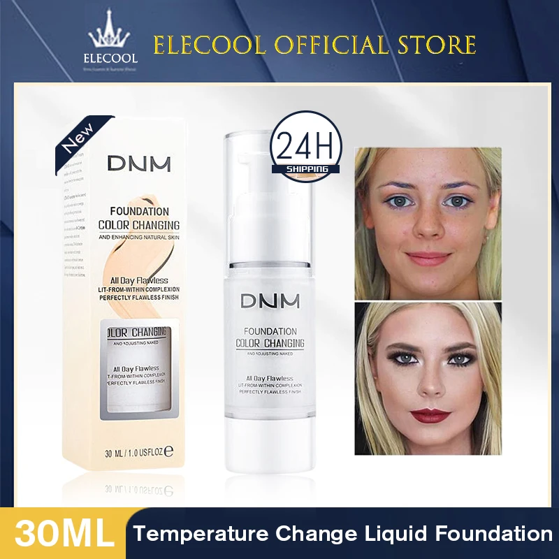 

Portable Temperature Change Foundation, Natural Color, Ivory White, Brightening, Concealer, Fit, Skin Tone, Not Easy To Fade