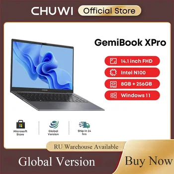 CHUWI GemiBook XPro 14.1-inch UHD Screen Intel N100 Laptop 8GB RAM 256GB SSD Quad Core Processors Windows 11 WIFI AX101 Notebook