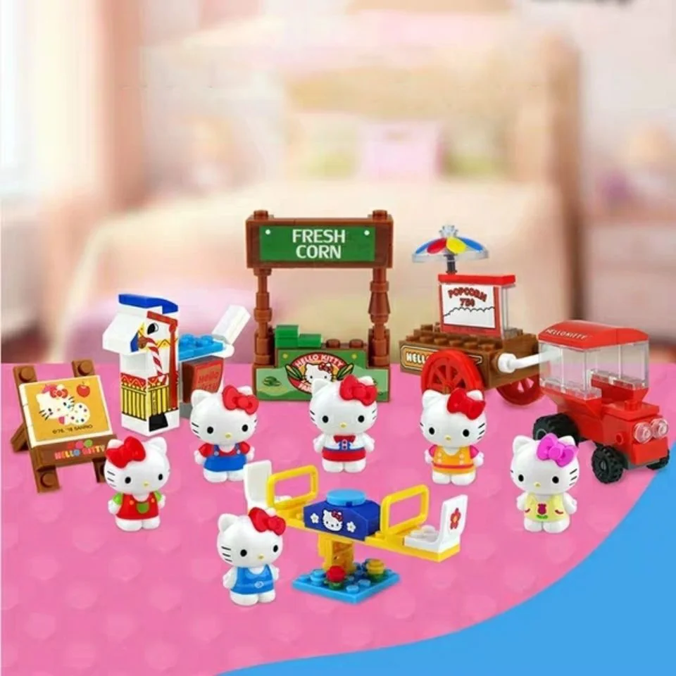 

Милый строительный блок Hellokt в виде кота, скручивающегося яйца, маленький строительный блок ручной работы, милый подарок для девочек, подарок для детей