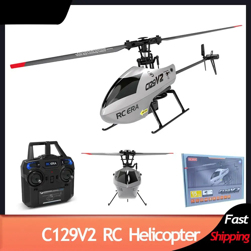

C129v2 Rc Helicopter 2.4ghz Pro Single Paddle Without Ailerons Remote Control Aircraft Toys For Boys Gifts