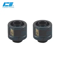 IceManCooler 3/8"x5/8",10x16MM Hose,Soft Tube Fittings For Computer Server,Workstation Water Cooling,Black,Φ23x24mm