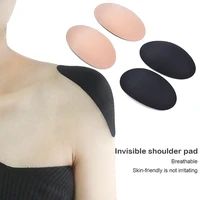 1pair soft silicone shoulder anti slip shoulder pads shoulder enhancer clothing push up cushions reusable self adhesive enhancer
