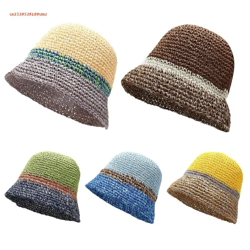 

Женская панама, разноцветная дышащая Панама с широкими полями, защита от солнца