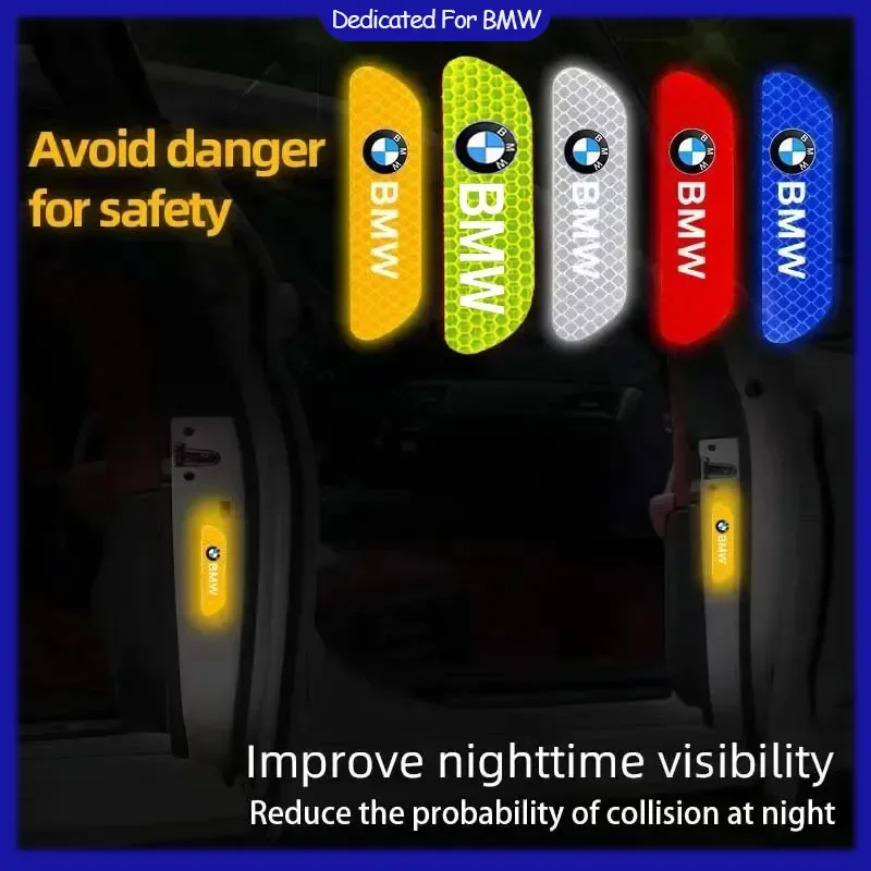 4 шт. наклейка на дверь автомобиля предупреждающий светоотражающий знак