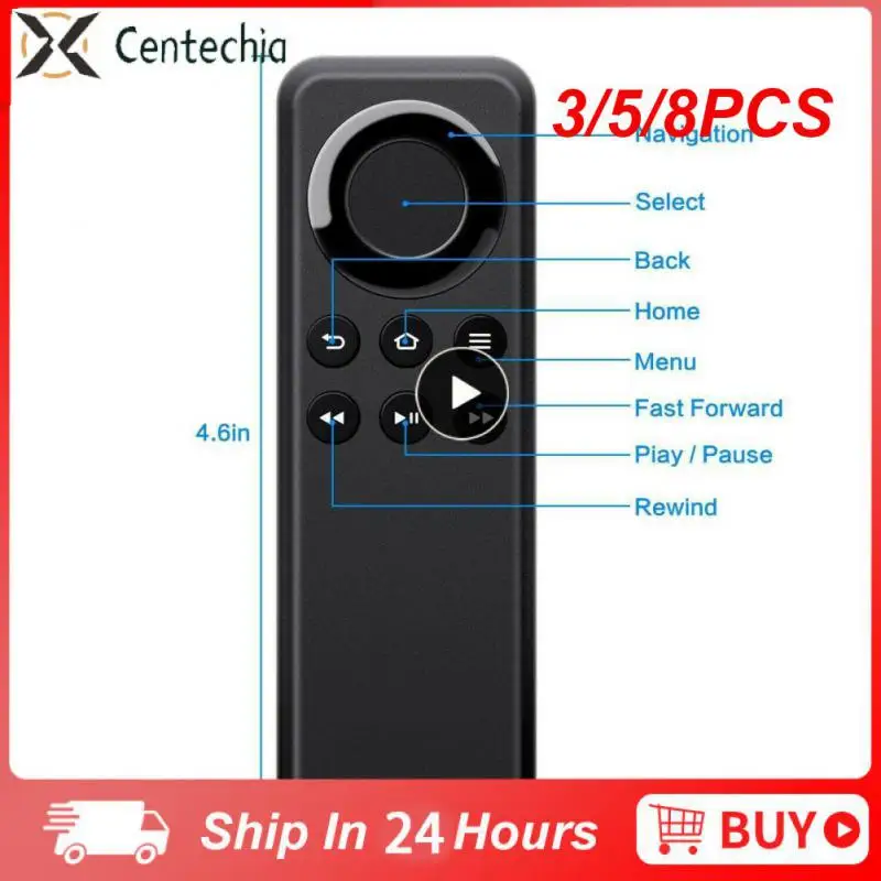 

3/5/8PCS Compatible With Amazon Fire Tv Stick And Fire Tv Box Cv98lm Remote Control Durable bluetooth-compatible Player Abs New