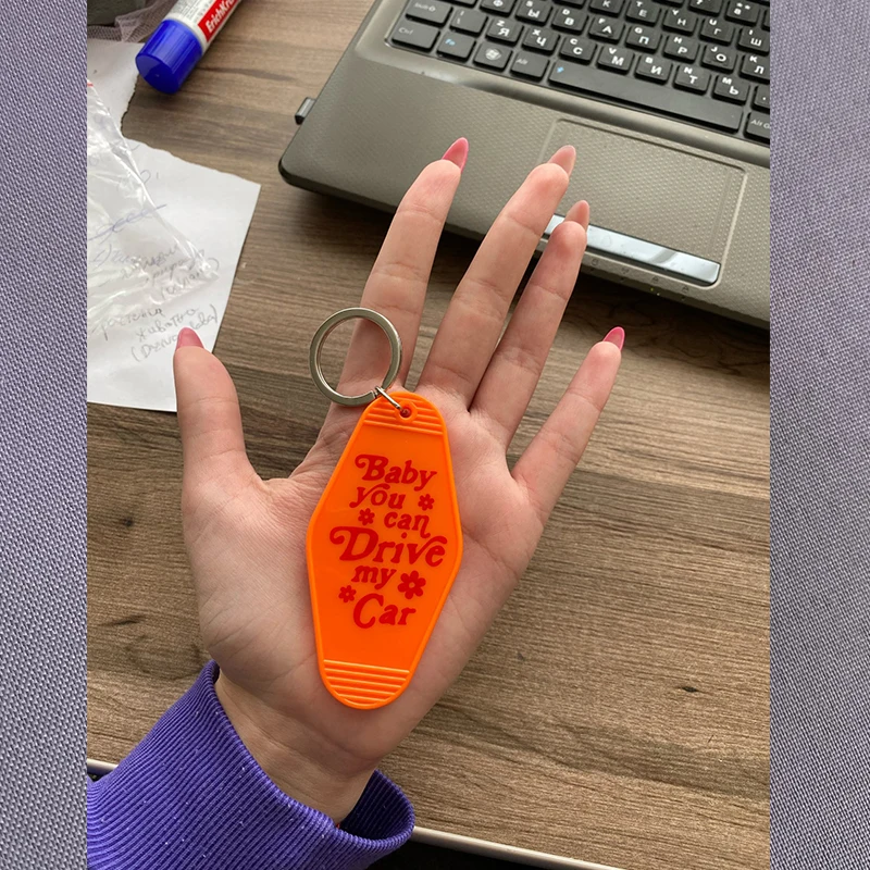 Детский брелок для автомобиля вы можете водить мой автомобиль оранжевый