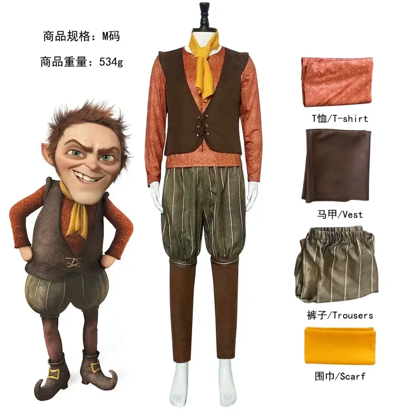 onster Shrek 4 карнавальный костюм карлика монстров Хэллоуин косплей король