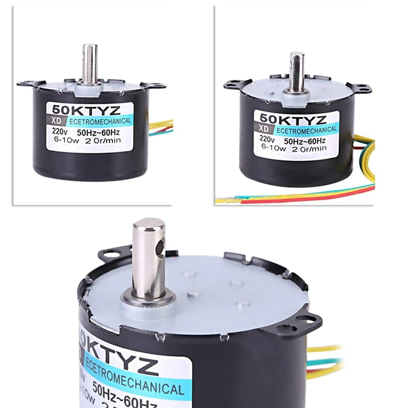 50KTYZ Ac220V 10W 0.5A 20R/ Min Permanent Magnet Synchronous Motor Ac Gear Reduction Cw / Ccw |