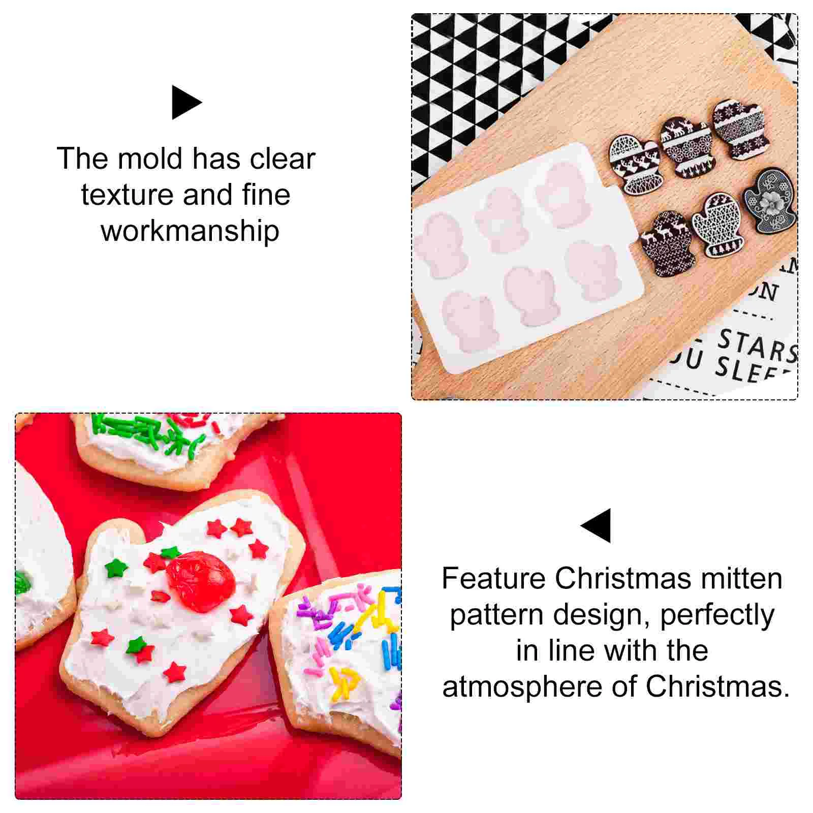 Праздничные формы для шоколада Рождественские трафареты конфеты Торт