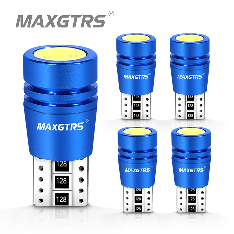 Запасные лампы белого цвета для автомобильного номерного знака, 5 шт., T10, 168, 194, 2825, W5W светодиодный CAN-шина