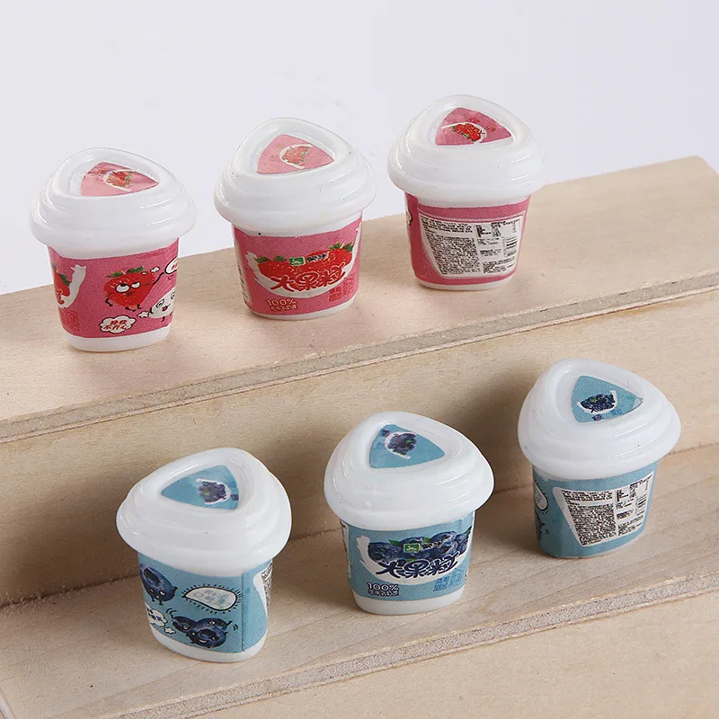 Искусственная еда из смолы 3D Мини йогурт аксессуары для украшения дома - купить
