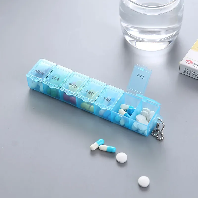 

Days Weekly Pills Box Tablet Holder Storage Case Medicine Drug Container Mini 7 Cells Pill Box Tablet Storage Box