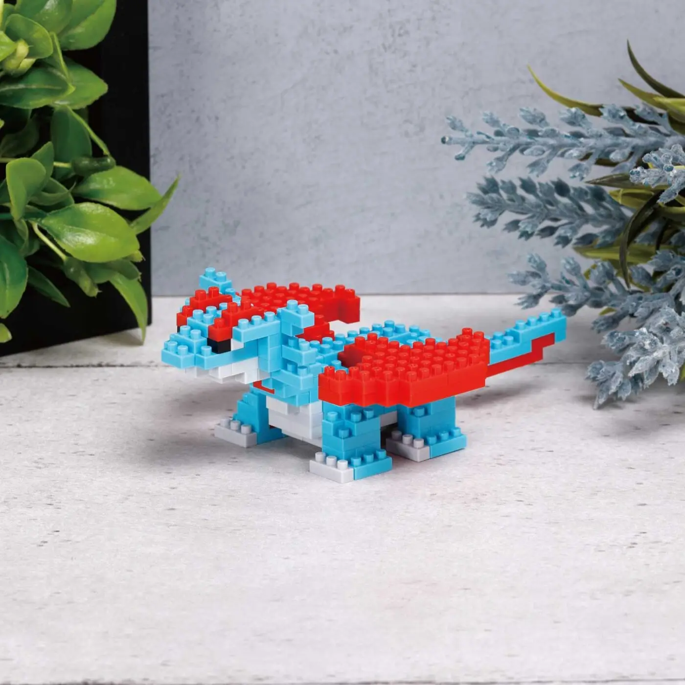 Фото Оригинальный конструктор Nanoblock Pokemon Salamence, микро-блоки, 3D-модель, пазл, кавайная модель, коллекционная игрушка, подарок №5