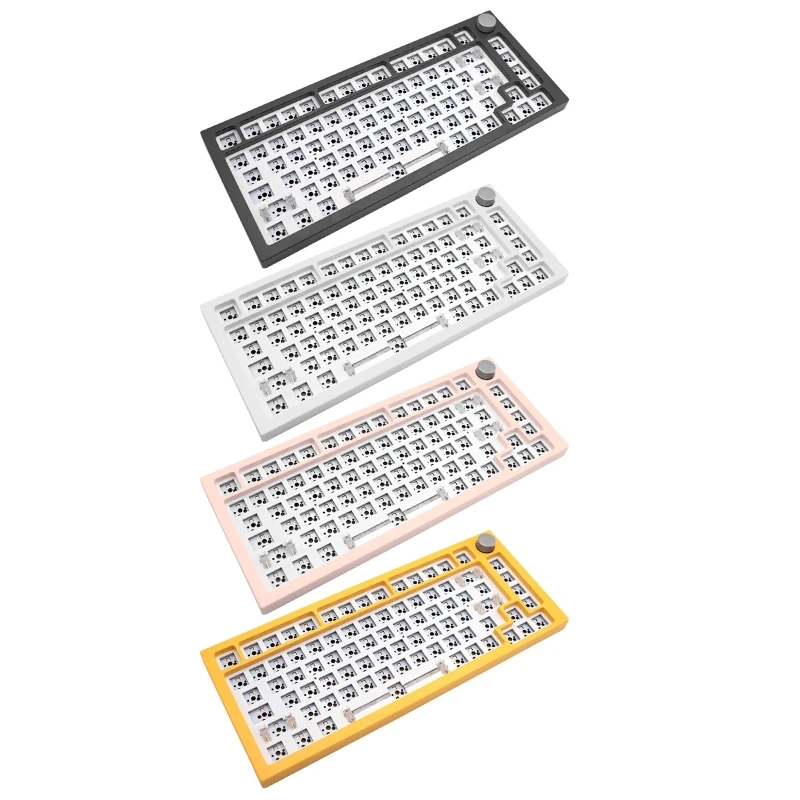 

8-Key NextTime 75 RGB Backlit Mechanical Game Keyboard DIY BT5.0/2.4G/ 3P5P Customized with Knob Kit Hot Swappable Drop Shipping