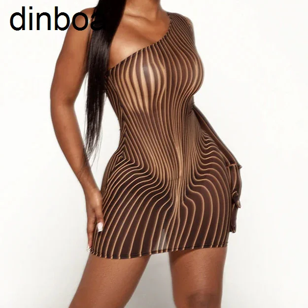 

2023 Summer Trendy Women Clothes Sexy One Shoulder Dress Fashion Women's One Piece Dresses