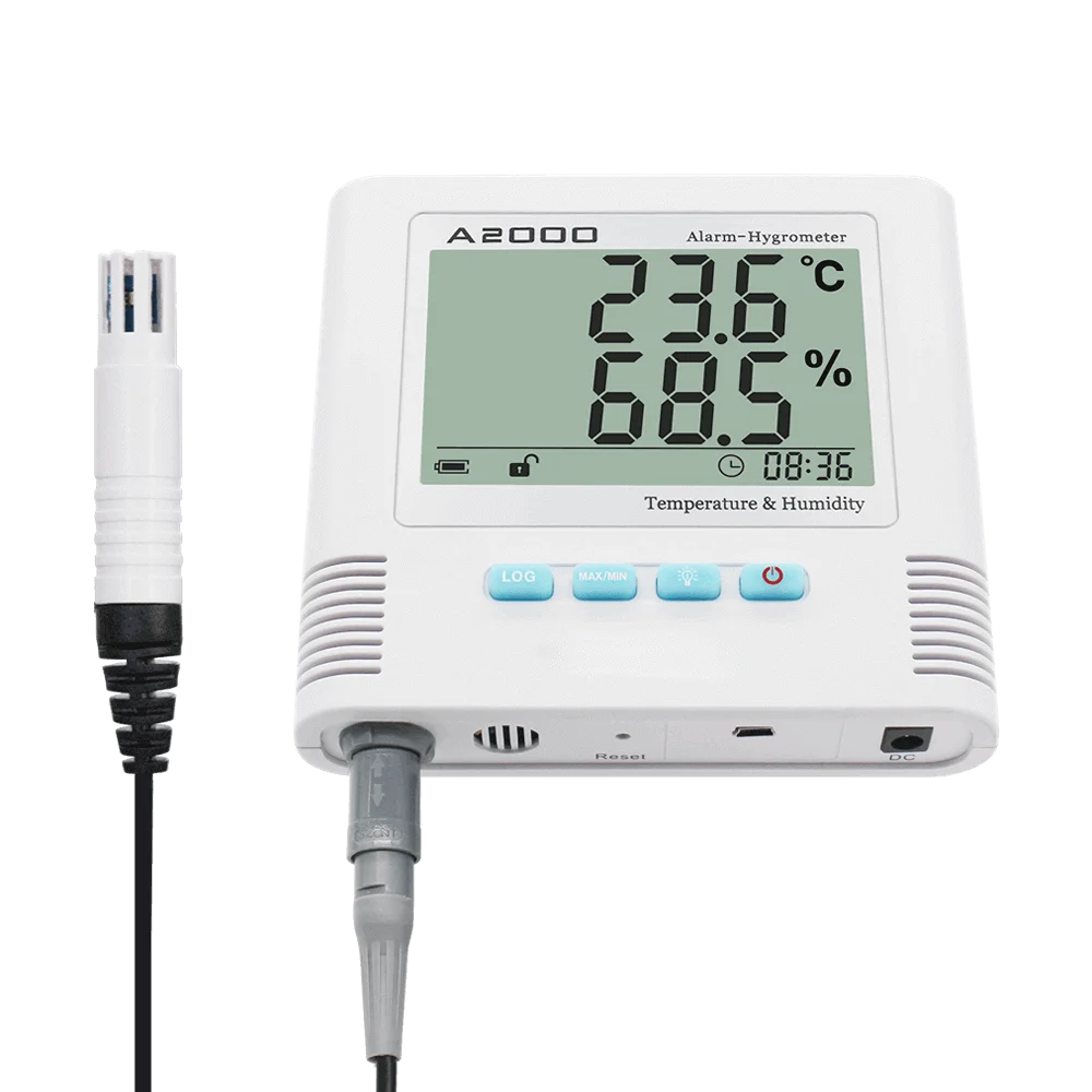 Sound & Light Alarm High Accuracy Temperature and Humidity Thermometer Hygrometer with Calibration Function by Key