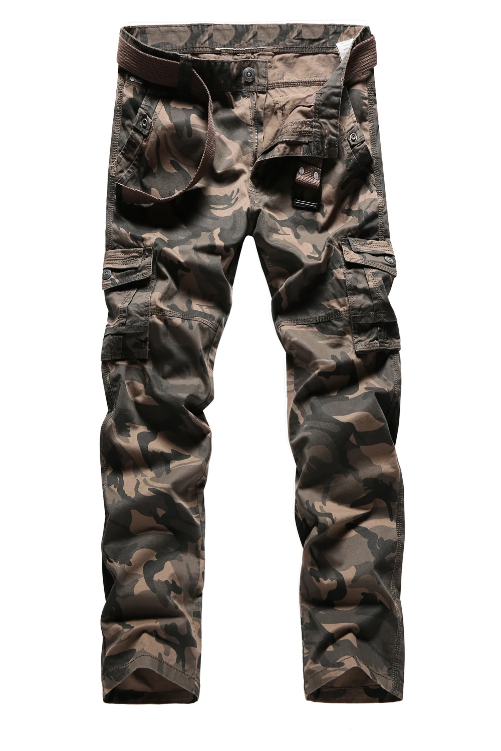 Military Tactical Men Pant Men Multi-pocket Washed Overalls Men Loose Cotton Pants Male Cargo Pants For Men Trousers Size 29-38