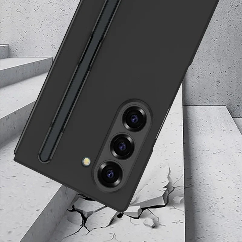 Защитный чехол со встроенным экраном для Samsung Galaxy Z Fold 3 4 5 6 слотом S Pen Axis