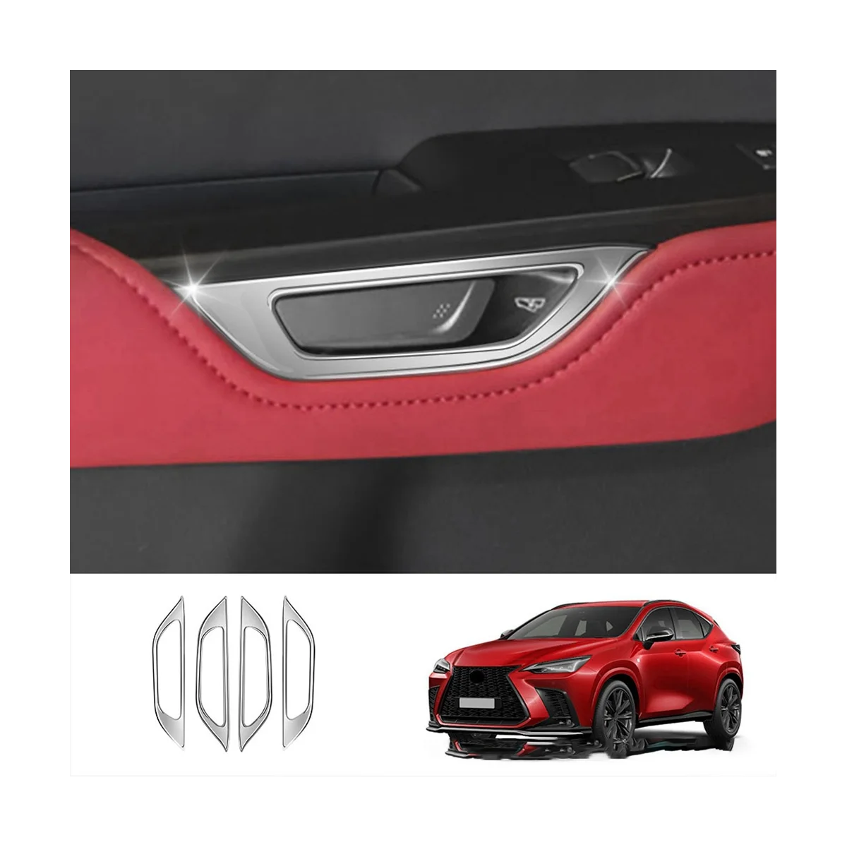 Декоративная крышка RHD для внутренней дверной ручки автомобиля наклейка отделка