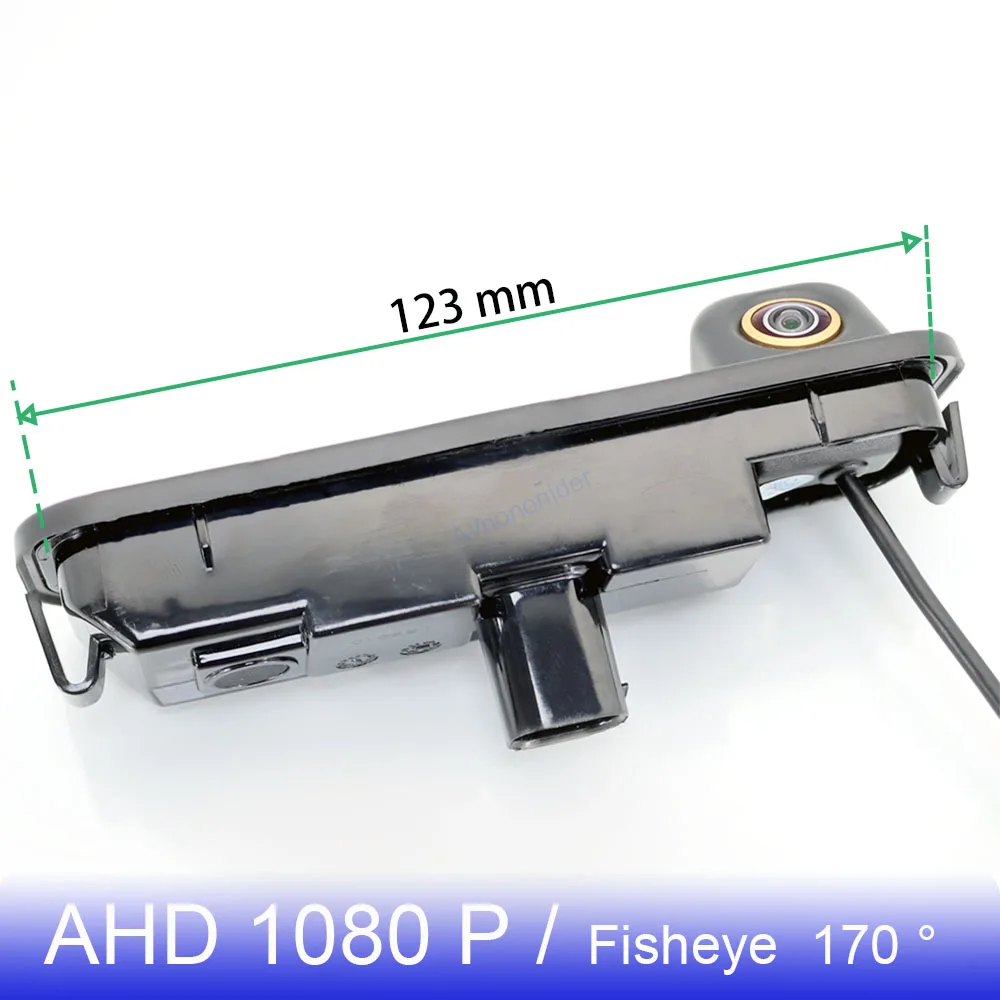 HD Золотой объектив рыбий глаз с ручкой багажника камера заднего вида для Ford Focus 2 3